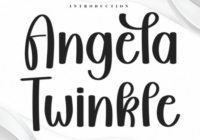 Angela Twinkle Font - Featured Image