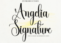 Angelia Signature Font - Featured Image