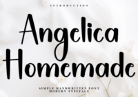 Angelica Homemade Font - Featured Image