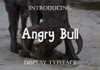 Angry Bull Font - Featured Image