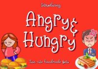 Angry & Hungry Font - Featured Image