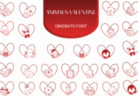 Animals Valentine Font - Featured Image