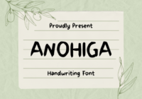 Anohiga Font - Featured Image