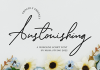 Anstonishing Font - Featured Image