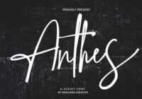 Anthes Font - Featured Image