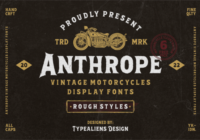 Anthrope Font - Featured Image