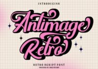 Antimage Retro Font - Featured Image