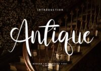 Antique Script Font - Featured Image