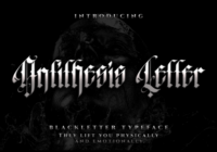 Antithesis Letter Font - Featured Image
