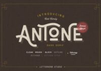 Antone Family Font - Featured Image