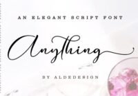 Anything Script Font - Featured Image
