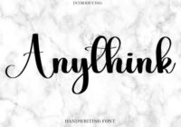 Anythink Font - Featured Image