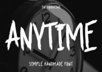 Anytime Font - Featured Image