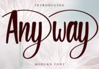 Anyway Font - Featured Image