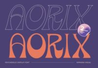 Aorix Psychedelic Font - Featured Image
