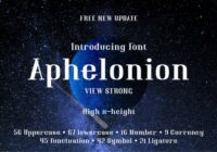 Aphelonion Font - Featured Image