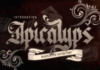 Apicalyps Font - Featured Image