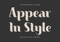 Appear in Style Font - Featured Image