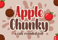 Apple Chunky Font - Featured Image