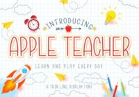 Apple Teacher Font - Featured Image