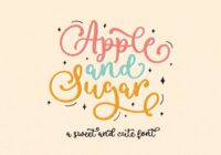 Apple and Sugar Font - Featured Image