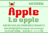 Apple to Apple Font - Featured Image