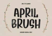 April Brush Font - Featured Image
