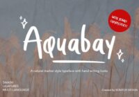 Aquabay Font - Featured Image