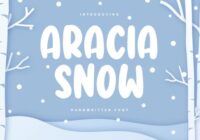 Aracia Snow Font - Featured Image