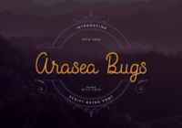 Arasea Bugs Font - Featured Image