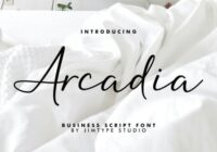 Arcadia Font - Featured Image