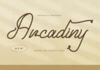 Arcadiny Font - Featured Image
