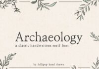 Archaeology Font - Featured Image