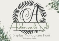Ardenvale Split Monogram Font - Featured Image