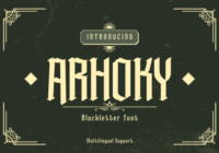 Arhoky Font - Featured Image