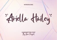 Ariella Hailey Font - Featured Image