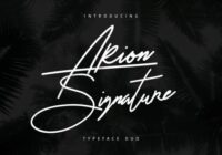 Arion Signature Font - Featured Image