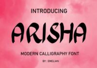 Arisha Font - Featured Image