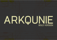 Arkqunie Bold Font - Featured Image