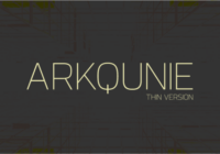 Arkqunie Thin Font - Featured Image