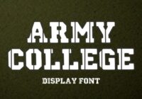 Army College Font - Featured Image