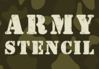 Army Stencil Font - Featured Image