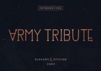Army Tribute Font - Featured Image