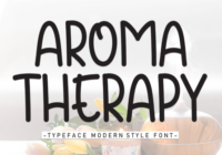Aroma Therapy Font - Featured Image