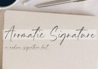 Aromatic Signature Font - Featured Image