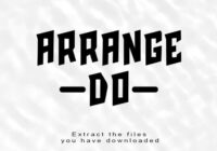 Arrange Do Font - Featured Image