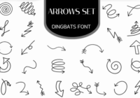 Arrows Set Font - Featured Image