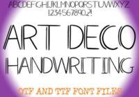 Art Deco Handwriting Font - Featured Image