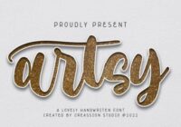 Artsy Font - Featured Image