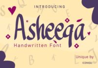 Asheeqa Font - Featured Image